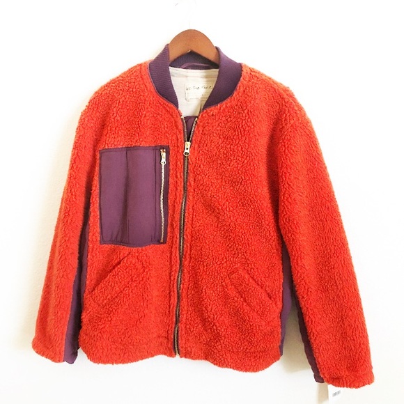 Free People Rivington Sherpa Bomber Jacket